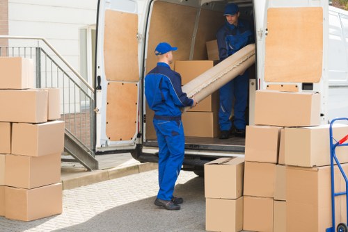 Professional team of Bens Rubbish Removal preparing for a commercial move