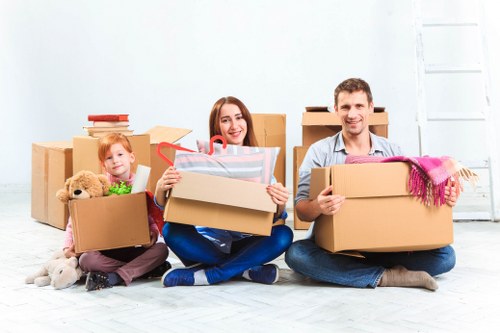 Professional team handling office relocation