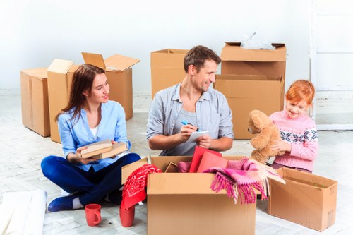 Eco-friendly packing materials in use